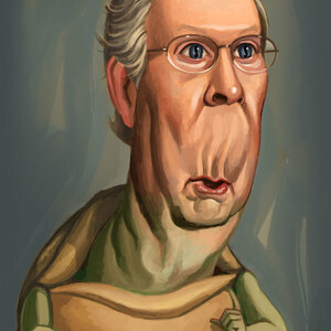 Mike Tofanelli - Anthropomorphic, Caricature, Celebrities, Digital, Humor, Humorous/Comic, Men, People, Politics, Portrait, Portraiture, Satirical