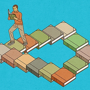Dan Page - Book, Bookworm, Knowledge, Reading, Self-help, Self-improvement, Stairs
