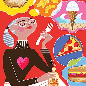 Jean Tuttle - Appetite, Craving, Deli, Delivery, Diet, Dreaming, Eating, Food, Food Groups, Junk Food, Snack, Woman