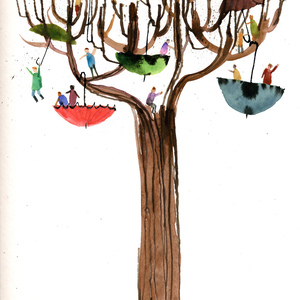 Maria Carluccio - Children, Children's Book, Editorial, Family, Growth, Ink, Narrative, Nature, People, Stylized, Watercolor
