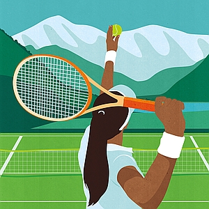 Kotryna Zukauskaite - Ball, Club, Editorial, Exercise, Green, Healthy, Lifestyle, Racket, Self Care, Sport, Sports, Summer, Tennis, Texture, Woman