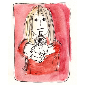 Simone Tieber - Editorial, Emotions, Health, Line & Wash, Line with Color, Medical, Psychology, Watercolor, Women, Young Adult