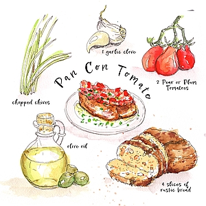 Simone Tieber - Dining, Editorial, Entertainment, Food, Food/Beverage, Infographics, Line & Wash, Line with Color, Watercolor