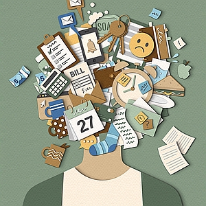 Zara Picken - 3D Digital, Collage, Conceptual, Cut Paper, Editorial, Emotions, Health, Money, People, Psychology, Technology, Vector Art