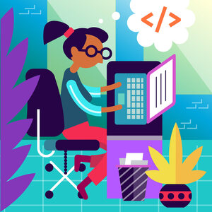 Zhenia Vasiliev - Computer/Digital, Computers, Digital, Figurative, Graphic, Internet, Lifestyle, People, Recreation, Science/Technology, Technology, Young Adult