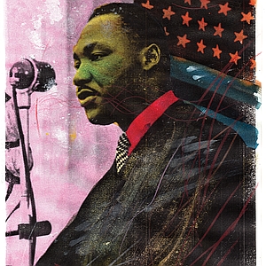 Gianluca Costantini - Atmospheric, BIPOC, Celebrities, Editorial, Figurative, Fine Art, Mixed Media, Politics, Portrait, Portraiture