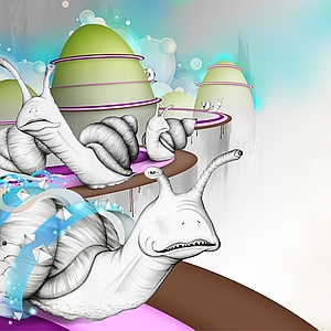  A.k.A. - Airbrush, Character Development, Computer/Digital, Computers, Editorial, Internet, Mixed Media, Pencil, Retro, Surrealistic, Technology